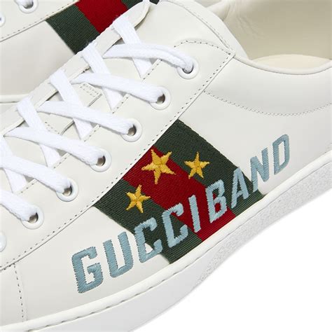 scarpe gucci con scritta|Gucci trendy sneakers.